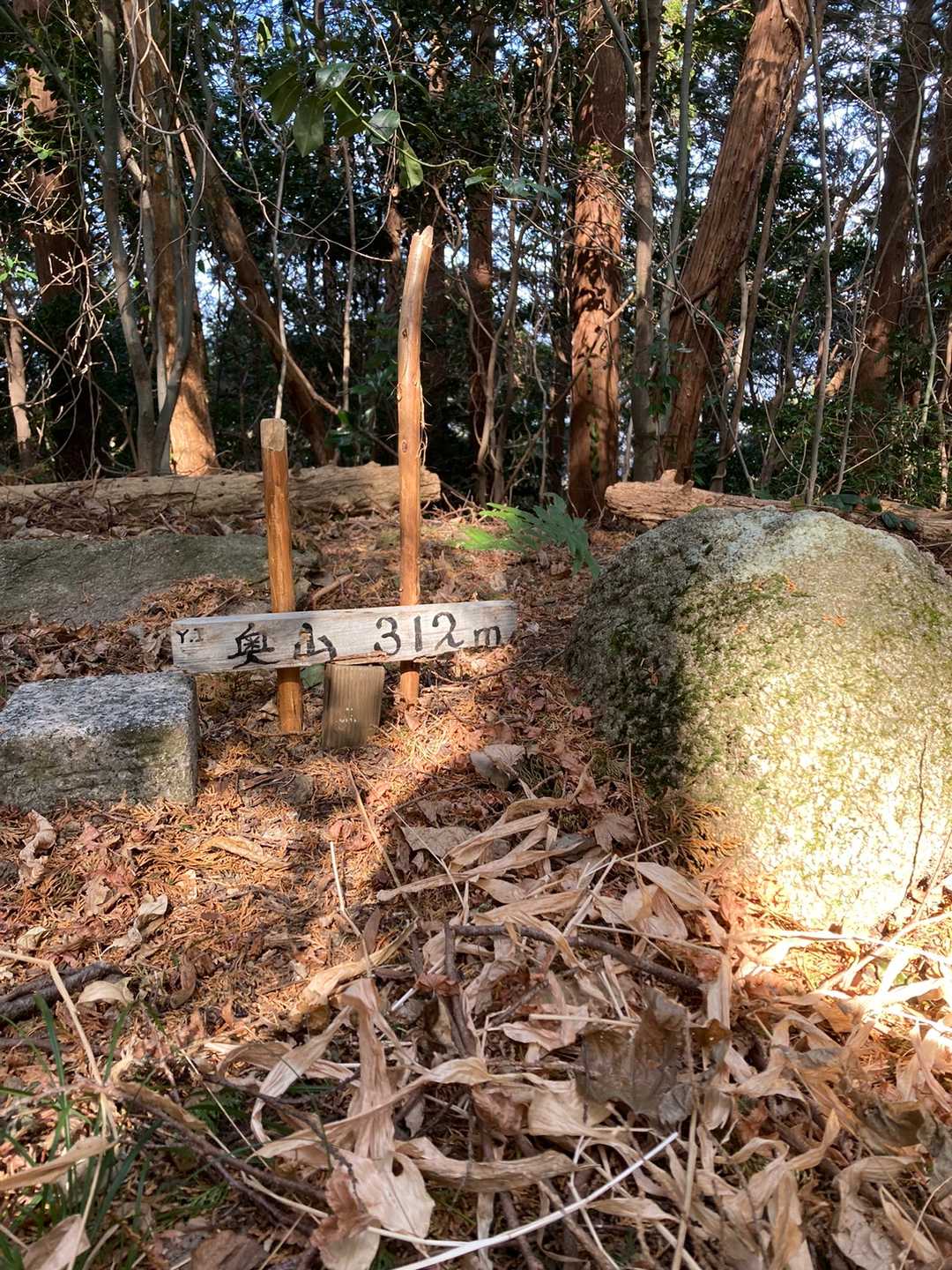山頂です。
