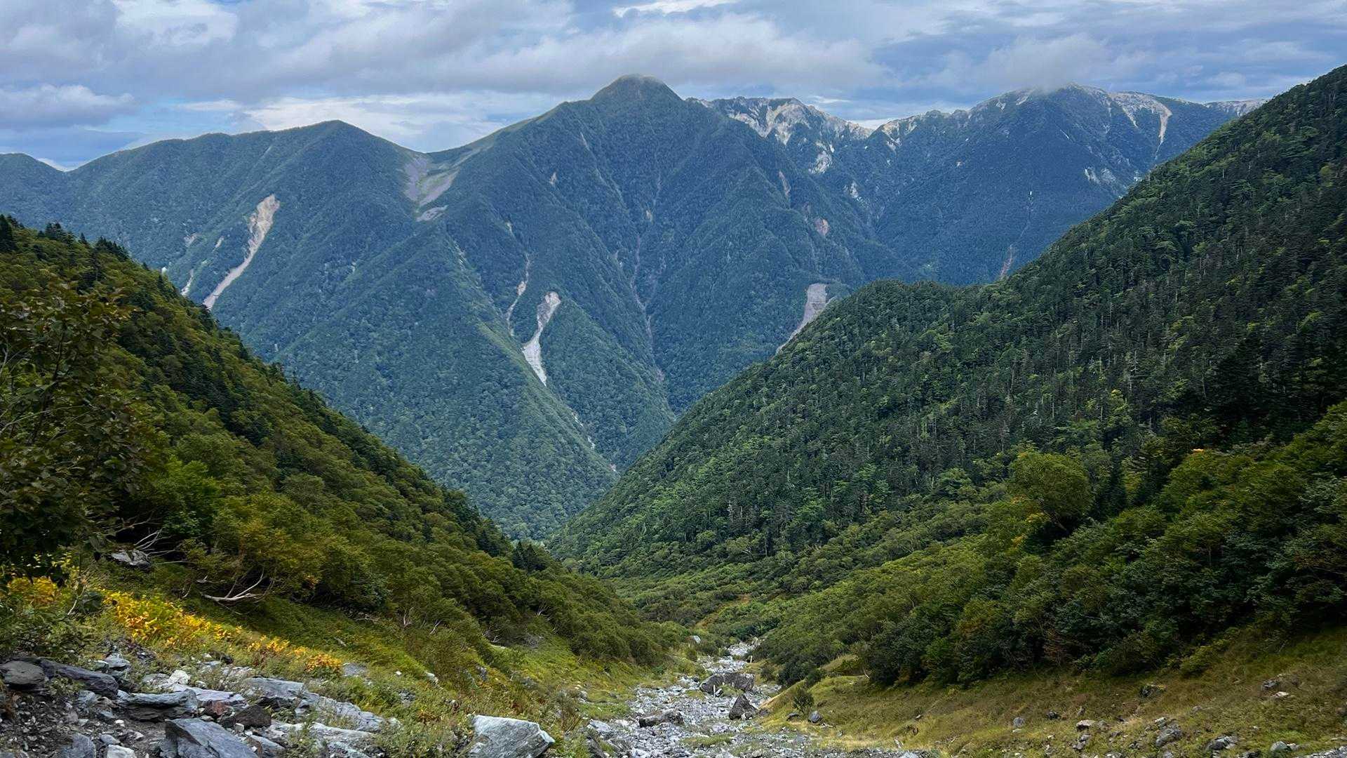 見納めの鳳凰三山