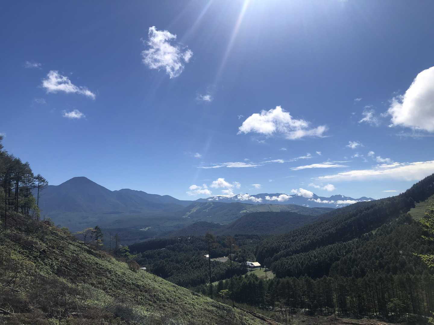 蓼科山から八ヶ岳

