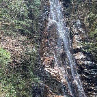 二の滝を後にして先に奥の滝を
落差がかなりあって📸に収まらないから
せっかくの迫力が出ないね