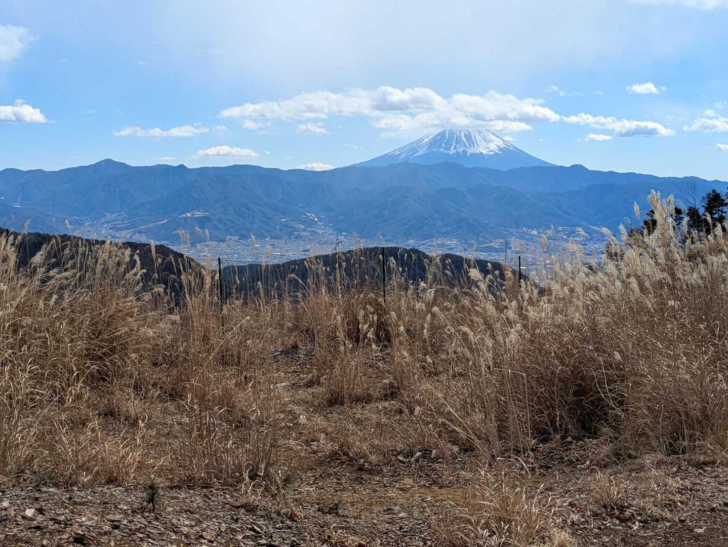 下山中、登り時に見落としてた富士山