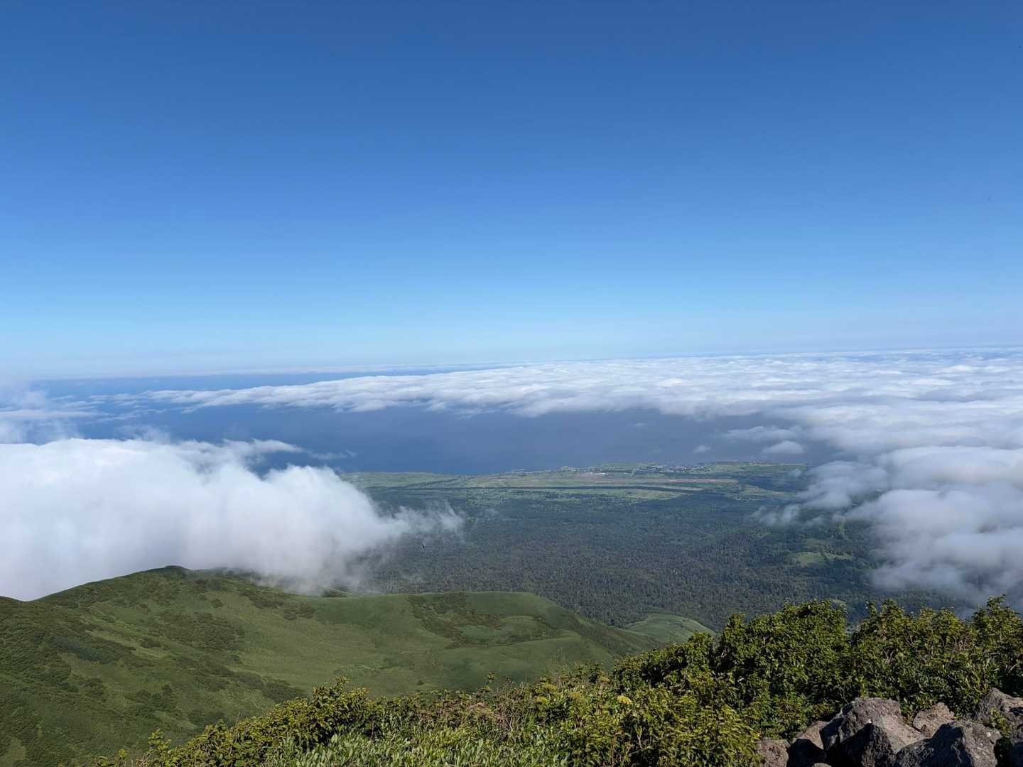 利尻北麓野営場登山口 往復コースの写真