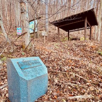 東口にくだり
依田城跡を目指す