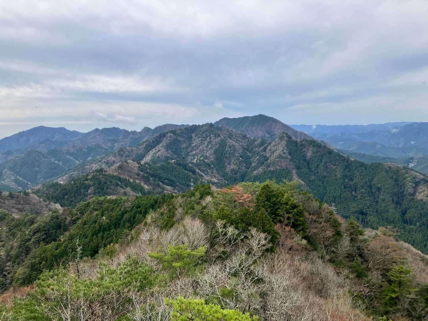 鞍掛山方面