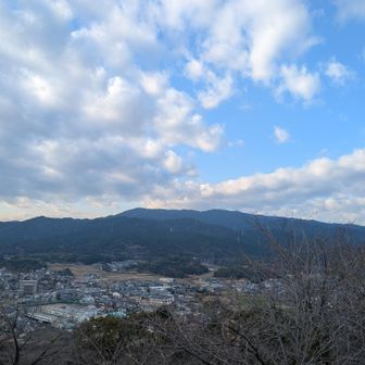 昨日登った九千部山