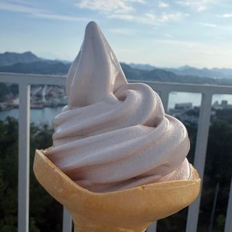暑かったのでソフトクリーム🍦
千光寺頂上売店で大人気👏
並んで買いました
期間限定のマロン🌰
🆒ダウン⤵️😆
めっちゃ美味しかった😋