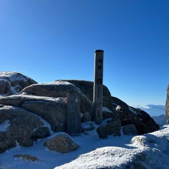 山頂
まわりは凍ってるので注意