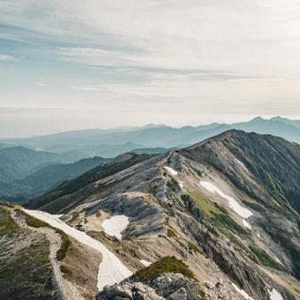 白馬岳・小蓮華山 永遠と続く稜線
