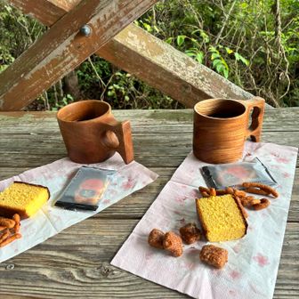 レーズンかりとんう&ごぼうかりんとう
コーヒーが美味しい😋