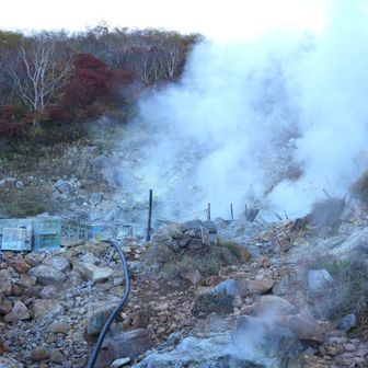 小屋の温泉♨️の源泉