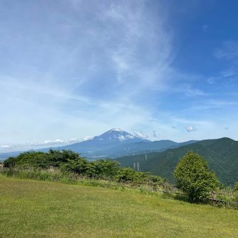 大野山頂上碑からよりも
少し奥の祠と方位盤のあたりからの方が
富士山ビューにはイイですね。