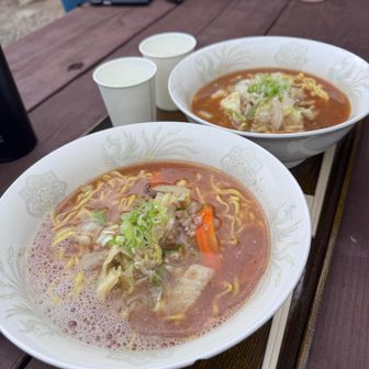 鏡平山荘の味噌ラーメン🍜