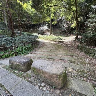 『ぎょうじゃの道』は第6駐車場の手前から登ります⛰️『いにしえの道』は通行止め。