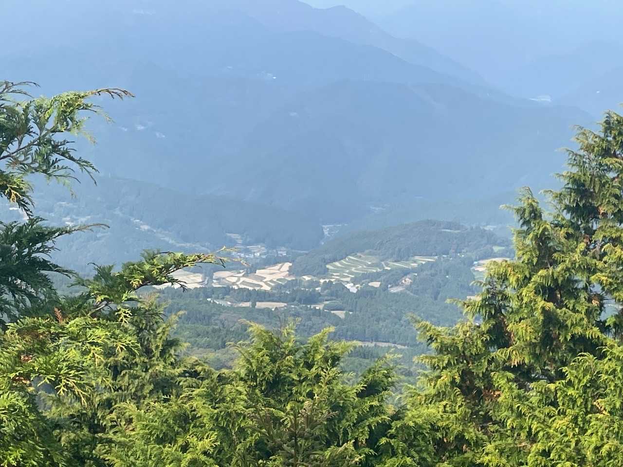 天狗岩から見た土佐町😄