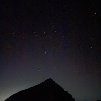 唐松岳と星空⭐️