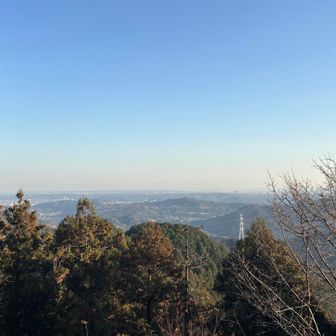 霞んでる～…でもちゃんと🙏して下山！また来るね👍