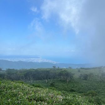 相模湾方面はまだ見える
