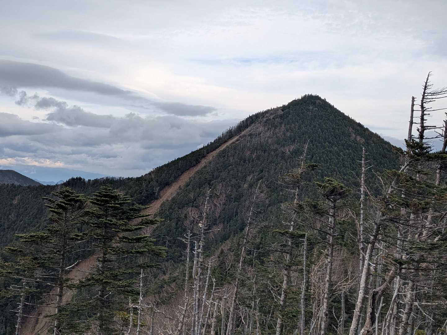 昨日登った甲武信ヶ岳。かっこいいね。