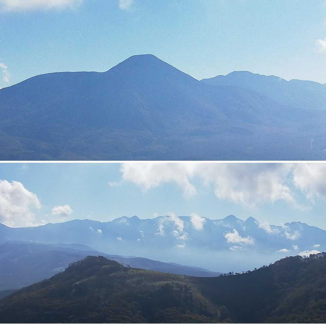 蓼科山と八ヶ岳😍