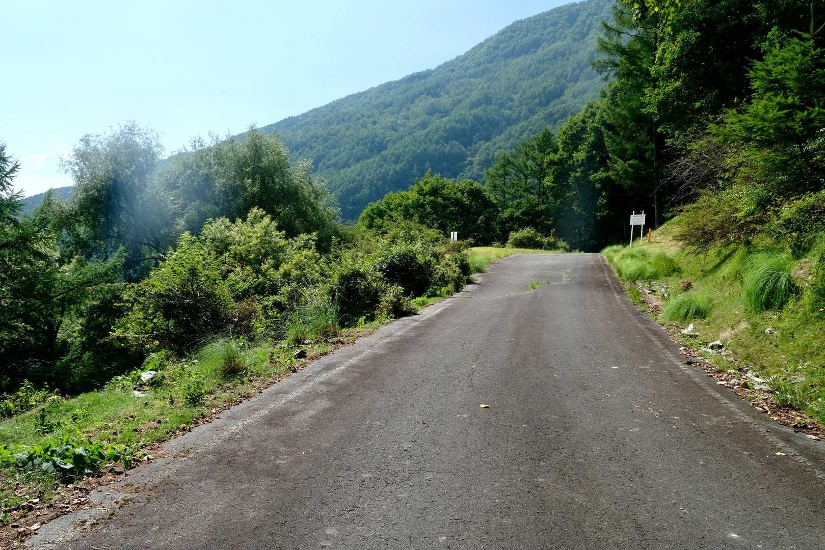 登山口まで降りて来ました。
ここから駐車場まで3.5km、灼熱ロード😅
途中でバスとすれ違い。
登山口で休んでいた人たちはバスで麓まで降りるのか、と思ったら、各駐車場にも停車してくれることが判明。
車に戻ってから知ったんですが🤣