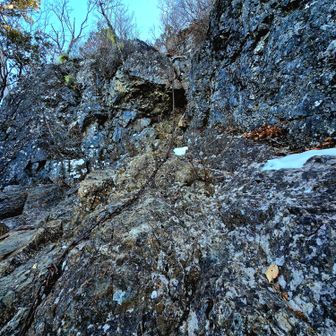 鎖場 
登りアングル
