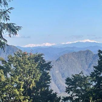 アルプス見えますよー