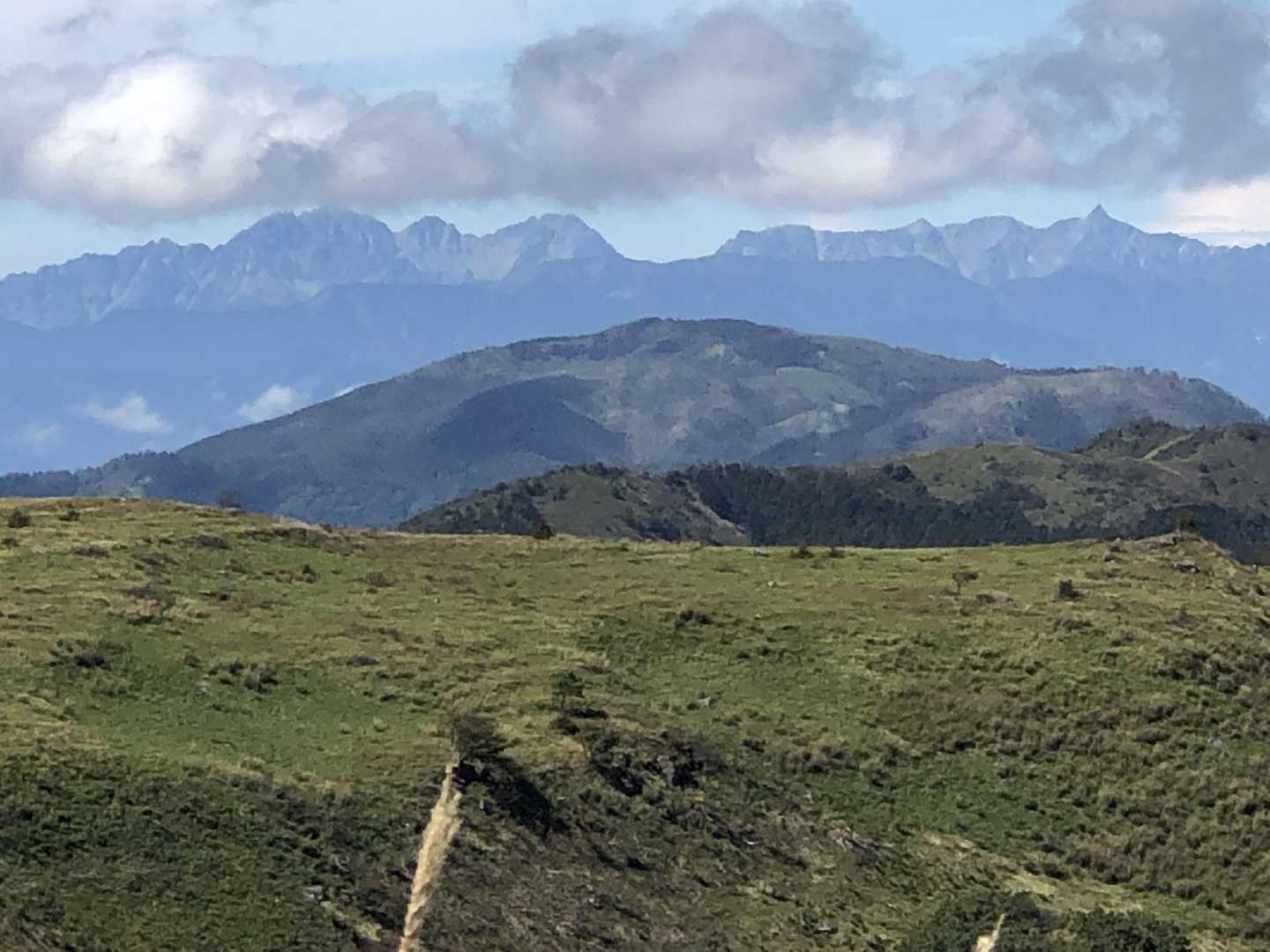 穂高連峰と槍ヶ岳