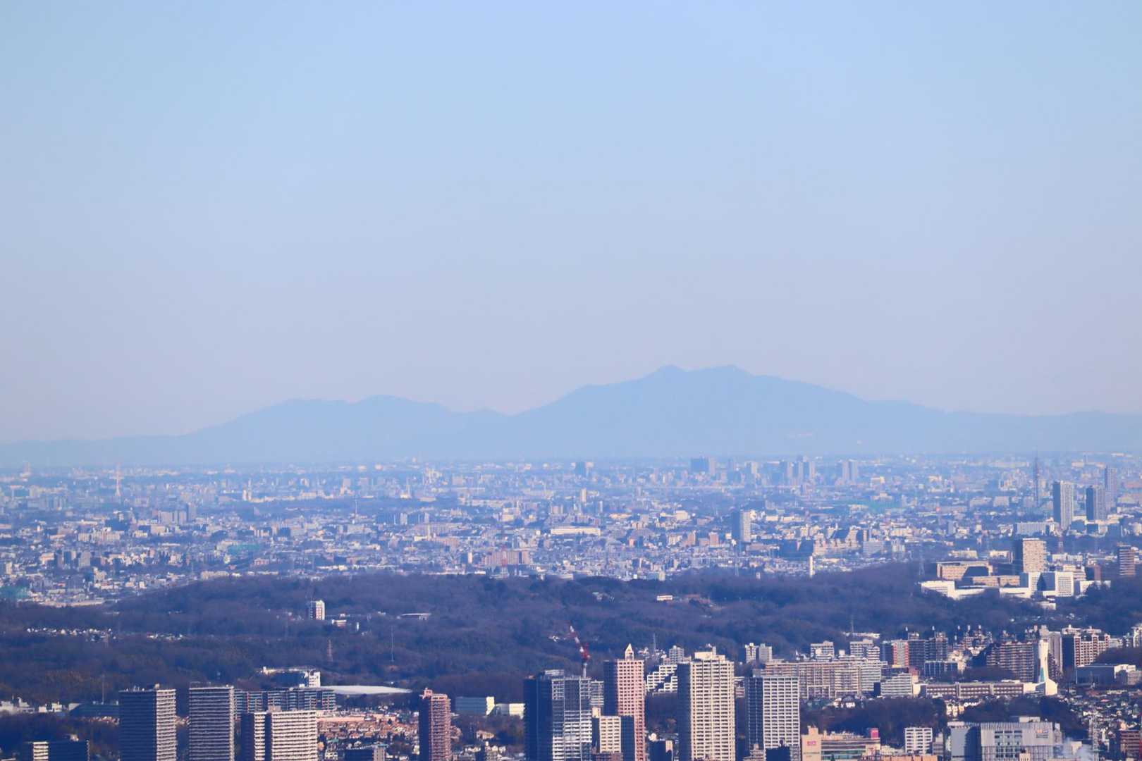 筑波山。
