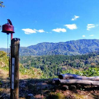 観鋸台から鋸山を望む