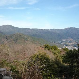 西鳳翩山（左）・東鳳翩山の稜線（左）