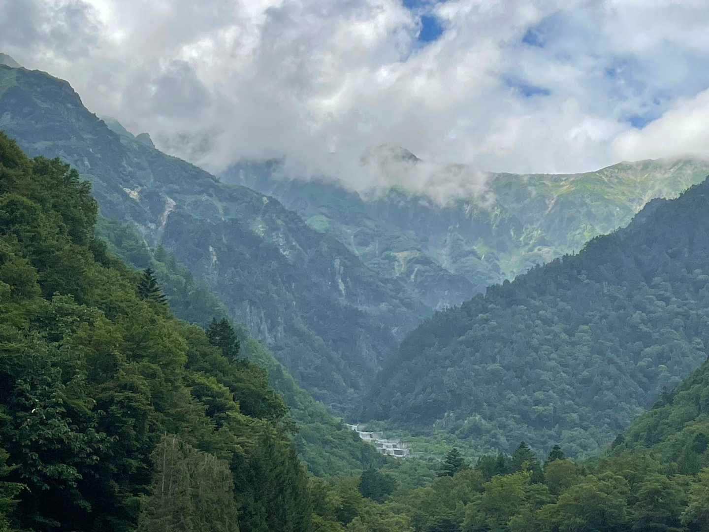 穂高連峰見たかったな