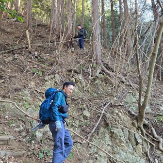 結構下りきつい
今田が転ぶ