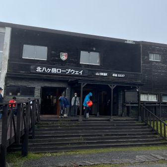 雨も降ってるのでロープウェイで下山します🚠