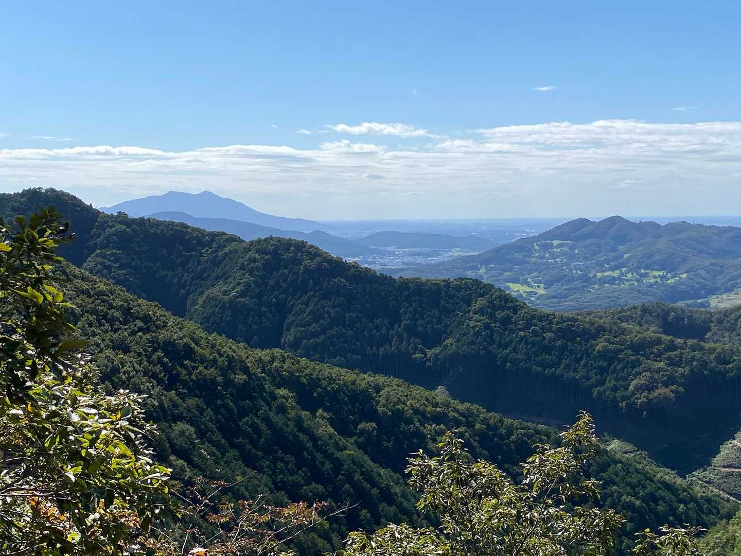 筑波山がくっきり