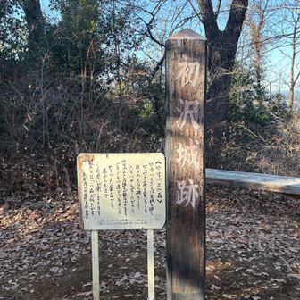 初沢山
初沢城跡
そして、やすべえの森
ベンチ沢山ありました
ご近所さんのお散歩コースみたい

6.5キロ背負い、階段登り降りは良いトレーニングになりました👍
今年も楽しくお山に行けますように⛰️