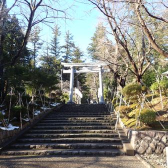神社の大駐車場から
結構満車に近かったです。