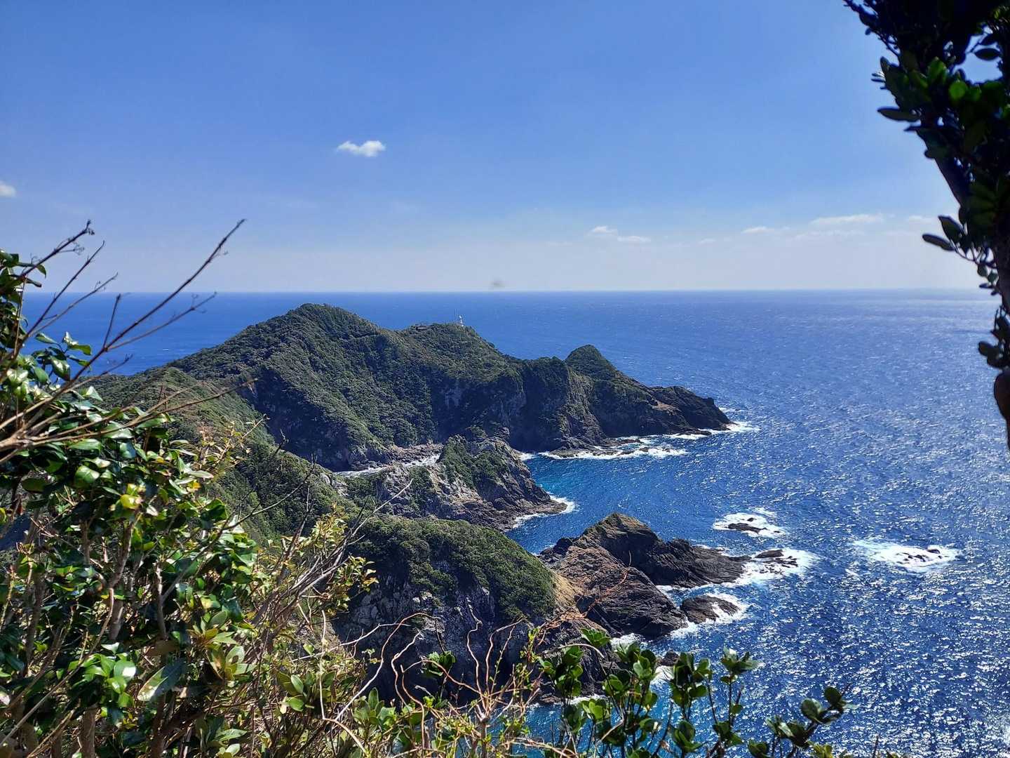 坊ノ岬灯台登山口-かごせ山-坊ノ岬山 縦走コースの写真