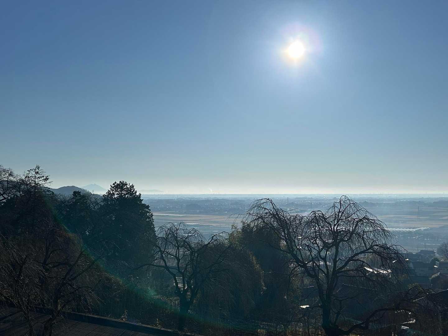 関東平野が一望
