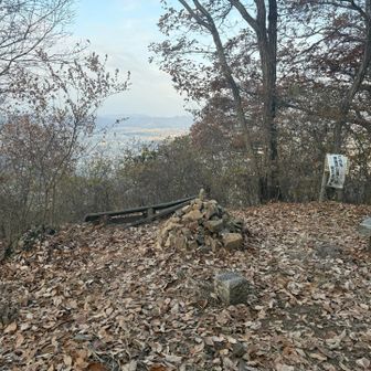 山頂はこんな感じ。足利方面に展望あります。