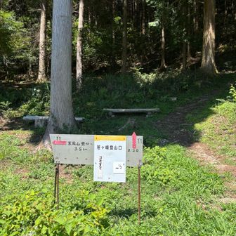 笹ヶ峰登山口に到着。
ここから寒風山登山口まで3.5kmの地獄道。