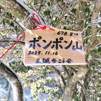 あら😮私の母校OBの歩こう会😮ポンポン山に来られたのね😮