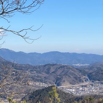 上野原と陣馬山方面