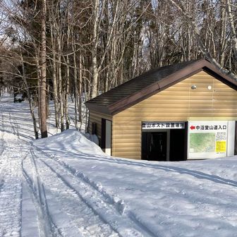 ふと見ると、中沼登山口😵
冬季ルートの分岐スルーしてしまいました