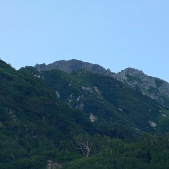 剱岳に手を振って別れを告げます