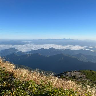 月山方面。雲海が👍