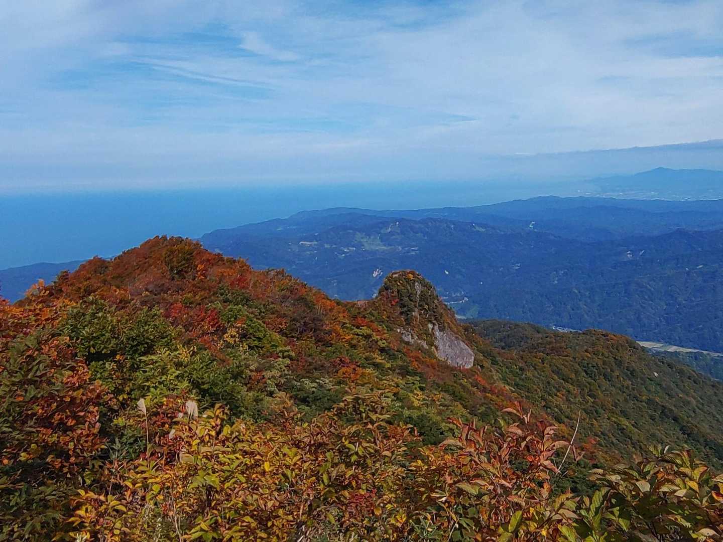 大沢岳と金冠
