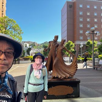宝塚駅にやっと着いた(さすがに疲れました😓)