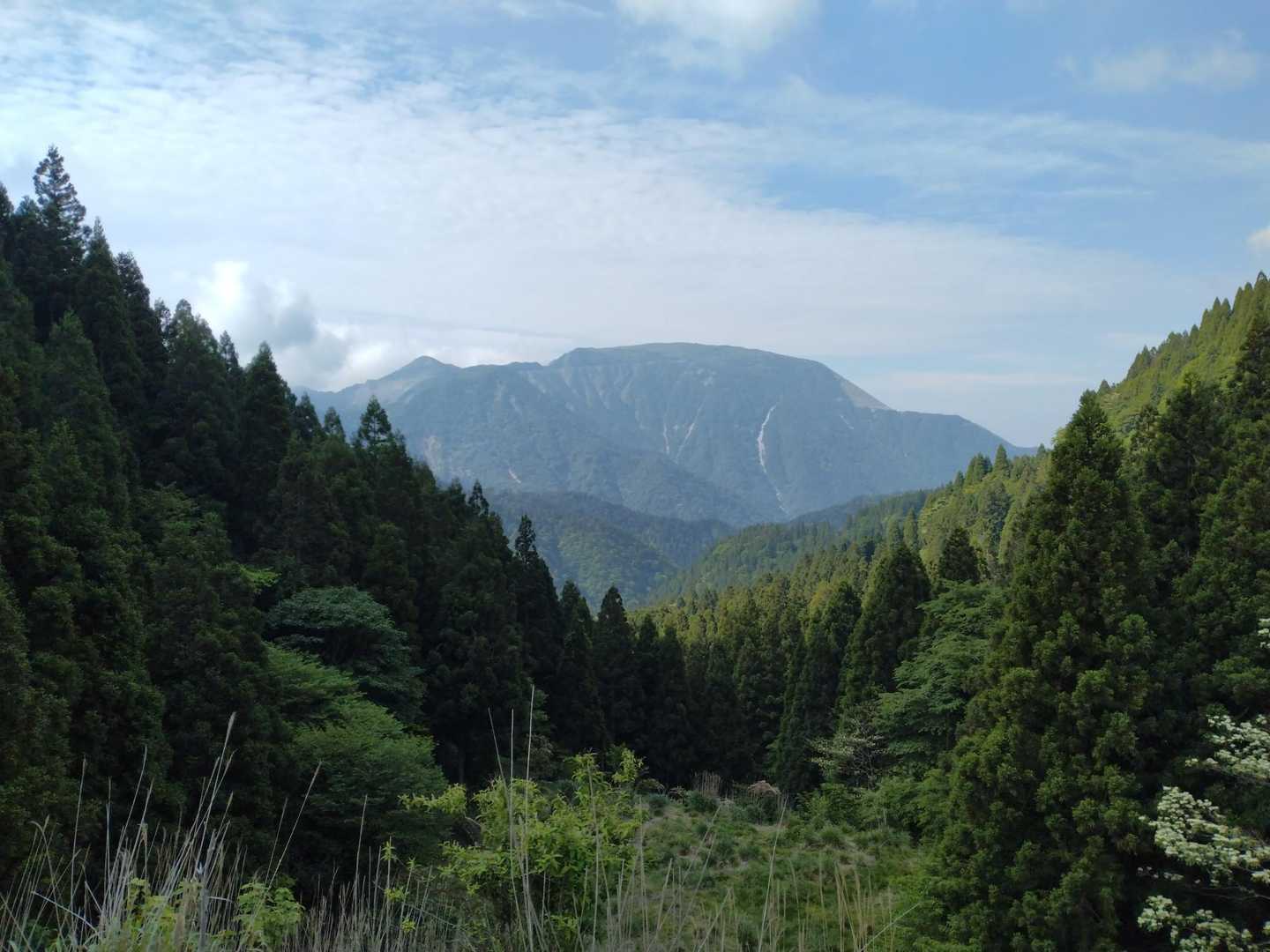 国見峠駐車場からの伊吹山⛰️