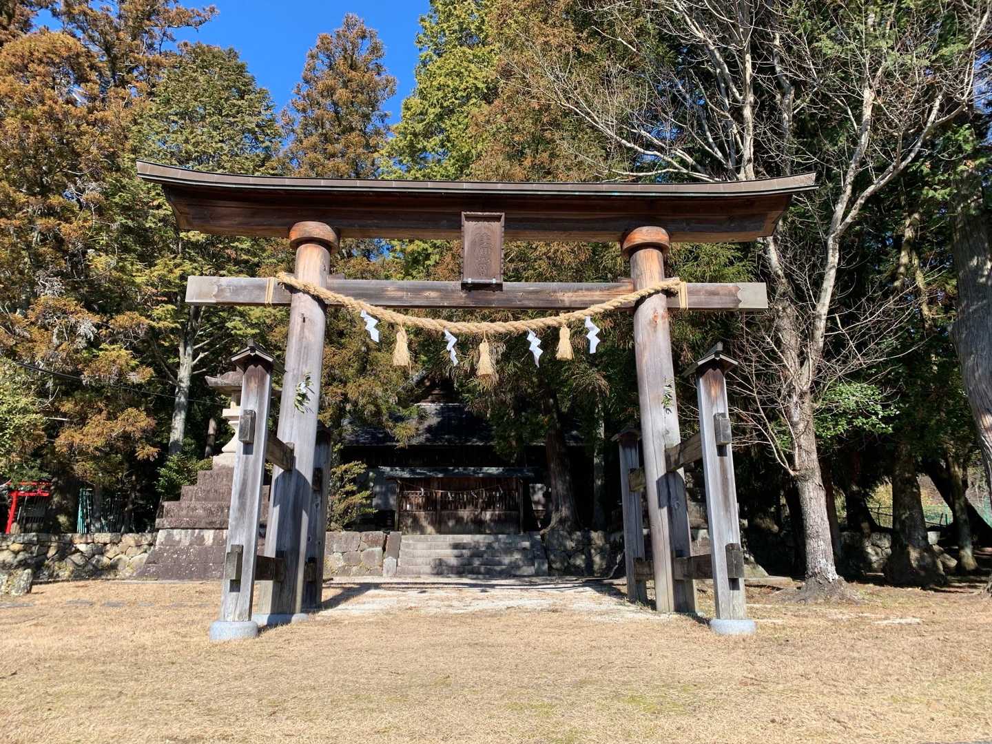 顔戸八幡神社に降りてきてホッとひと息😮‍💨