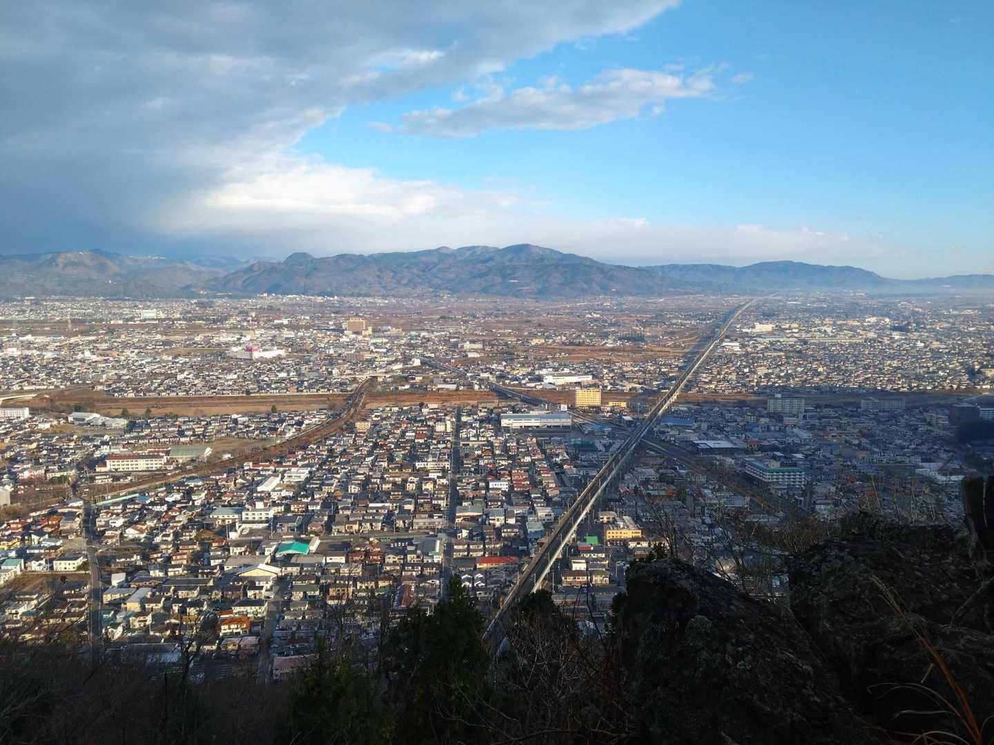 信夫山-薬王寺-月山神社-信夫山 縦走コースの写真